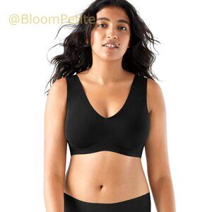 Wire-Free V-Neck Bra with Removable Pads, Smooth Buttery Fabric